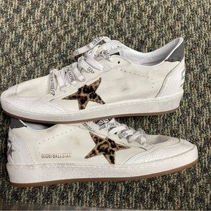 Golden Goose Ballstars size 40 with leopard star